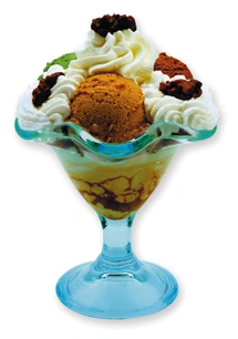 Alexandra - Helado de pistacho, praliné y chocolate con nueces